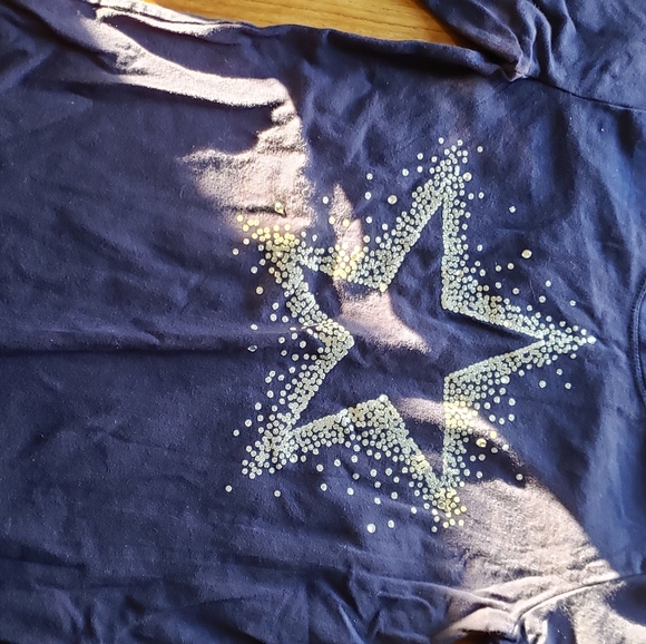 Faded glory blue with star shirt size 10/12 - Picture 3 of 7